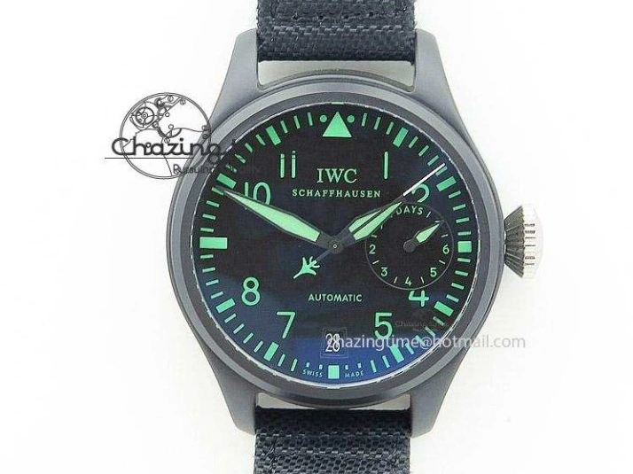MIROTIME 0304 Packable Mark XVIII ‘TOPGUN SFTI’ Ceramic M+F Best Edition Black Dial on Green Nylon Strap 7048